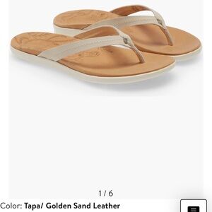 Olukai Honu Sandal Tapa/Golden Sand Size 7